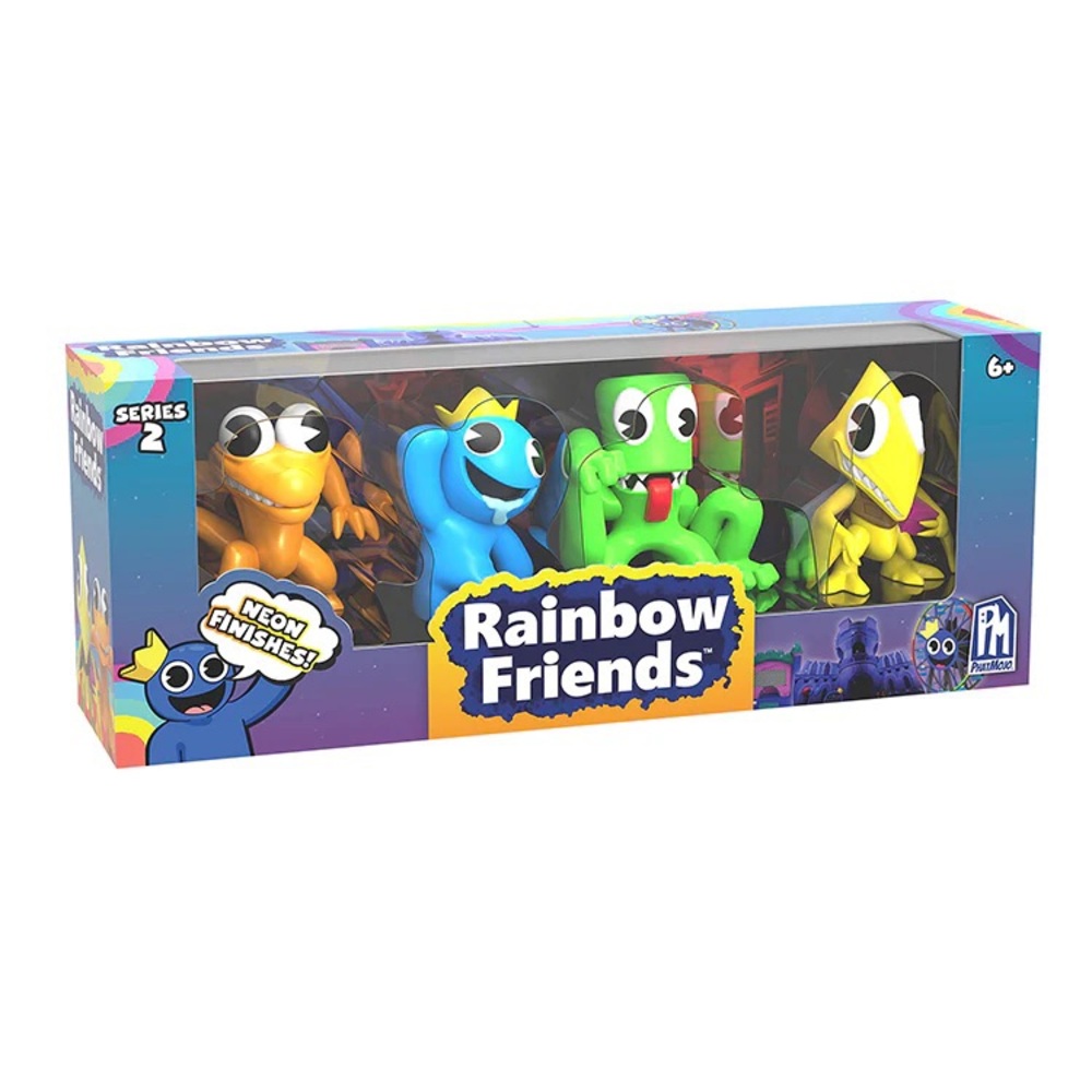 Rainbow Friends Series 2 Neon Action Figures Set